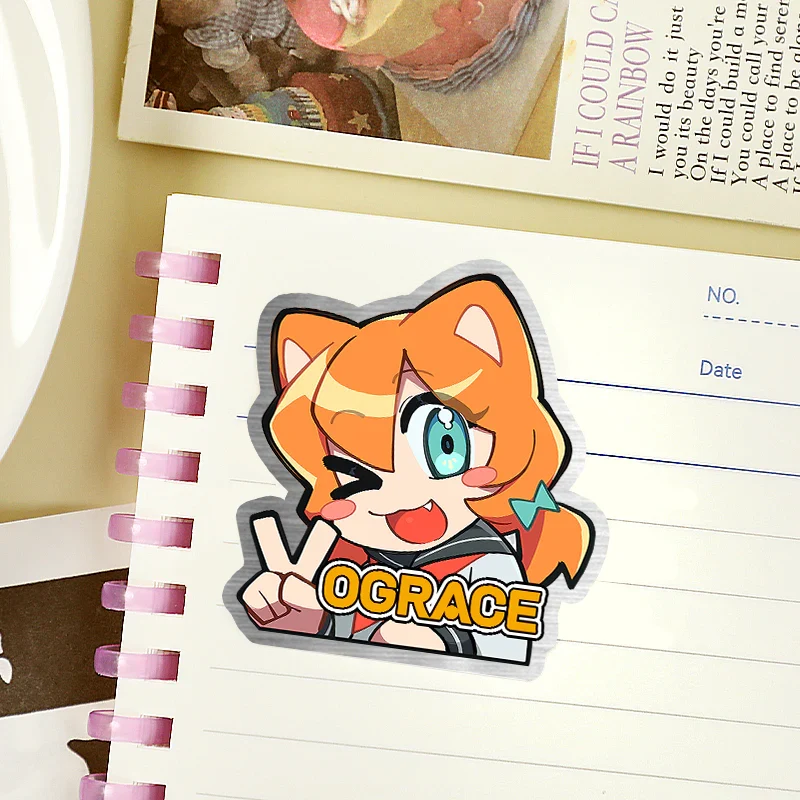 Custom Brushed Silver Stickers - Image 3