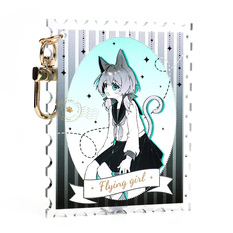 Custom Embossed Acrylic Keychain